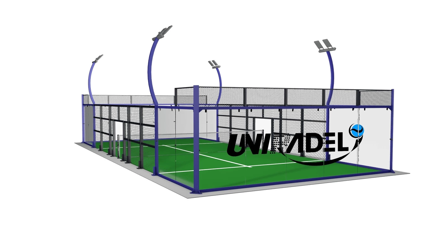 Panoramic Padel Court With C-shaped