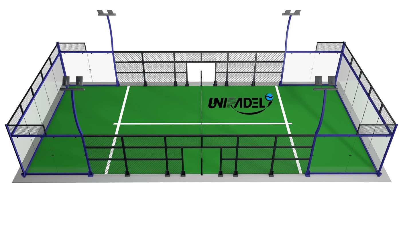 Panoramic Padel Court With C-shaped