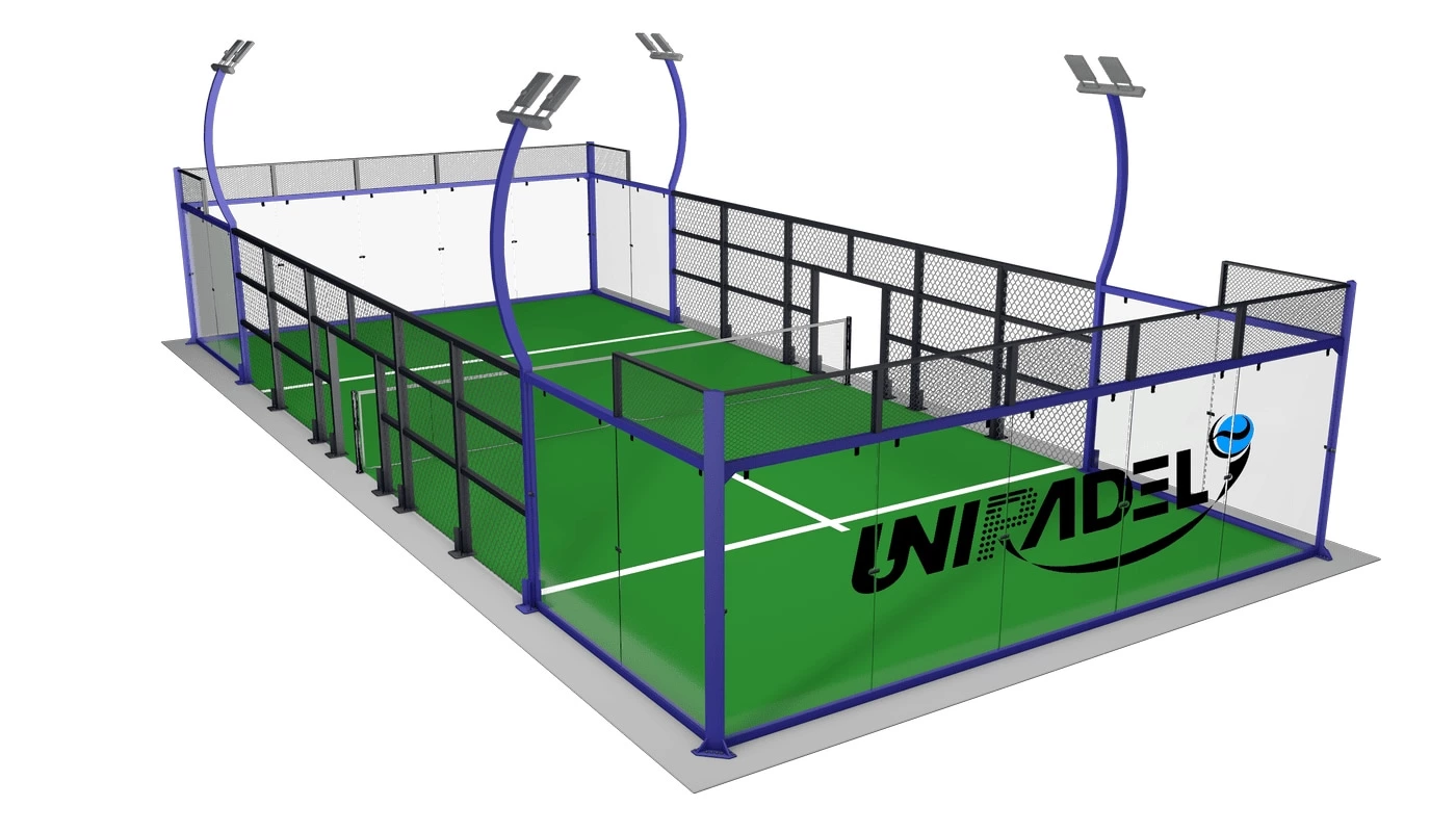 Panoramic Padel Court With C-shaped