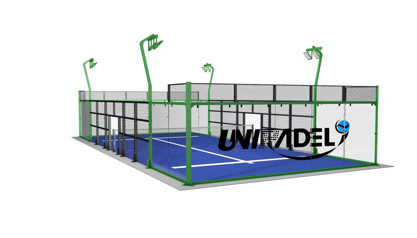 Panoramic Padel Court With Z-shaped