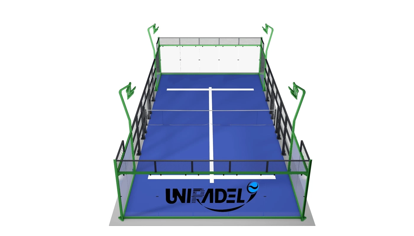 Panoramic Padel Court With Z-shaped