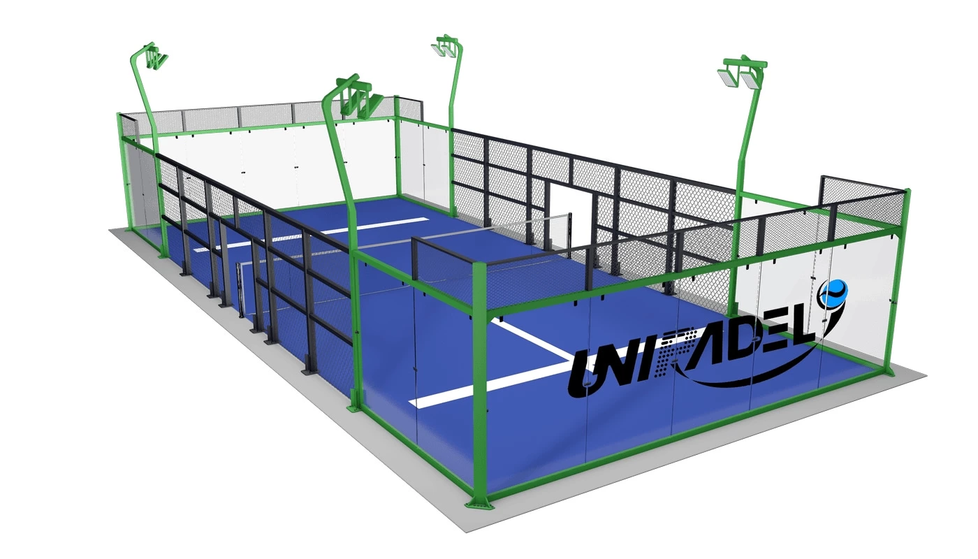Panoramic Padel Court With Z-shaped