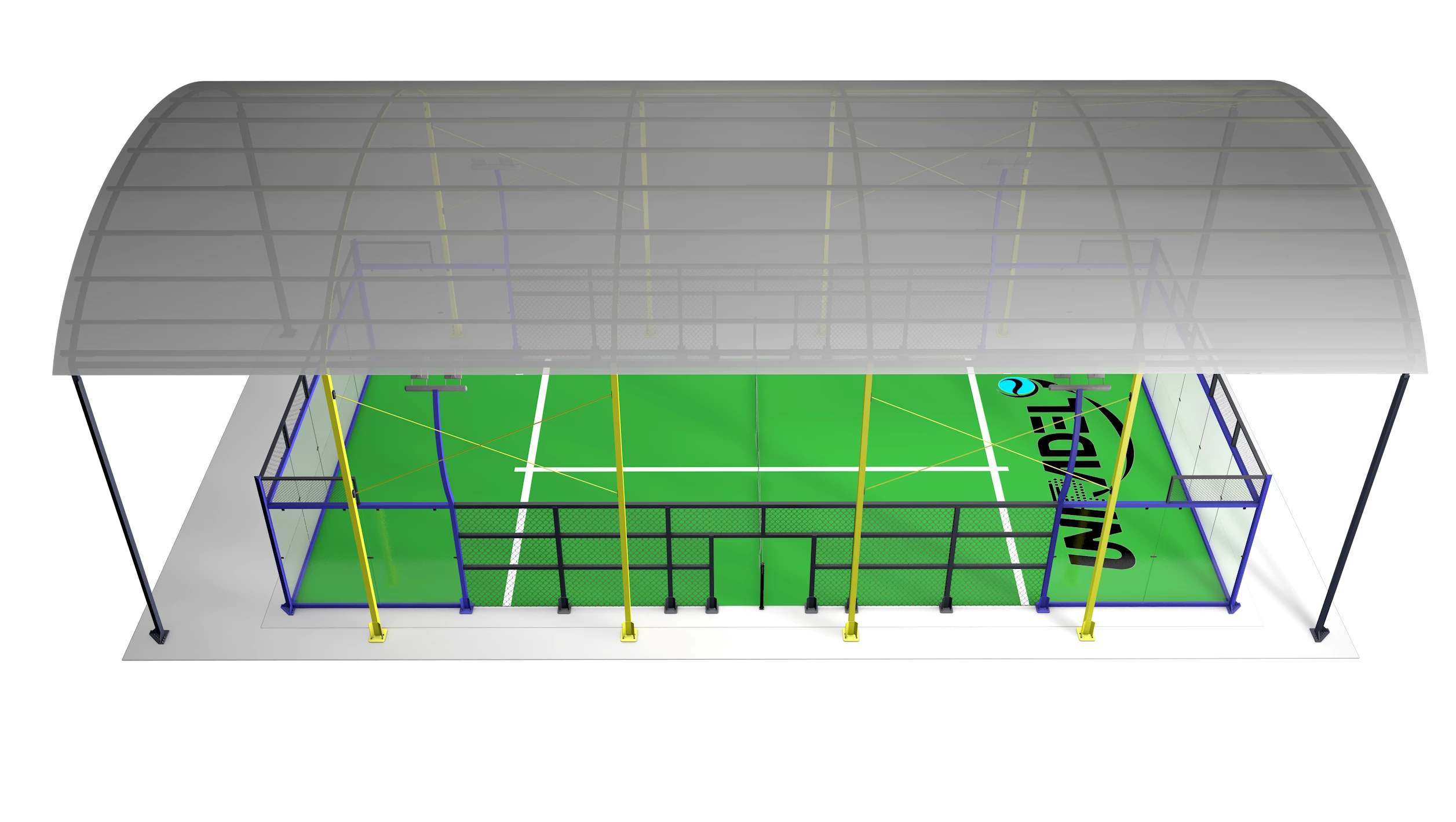 Panoramic Padel Court with Roof