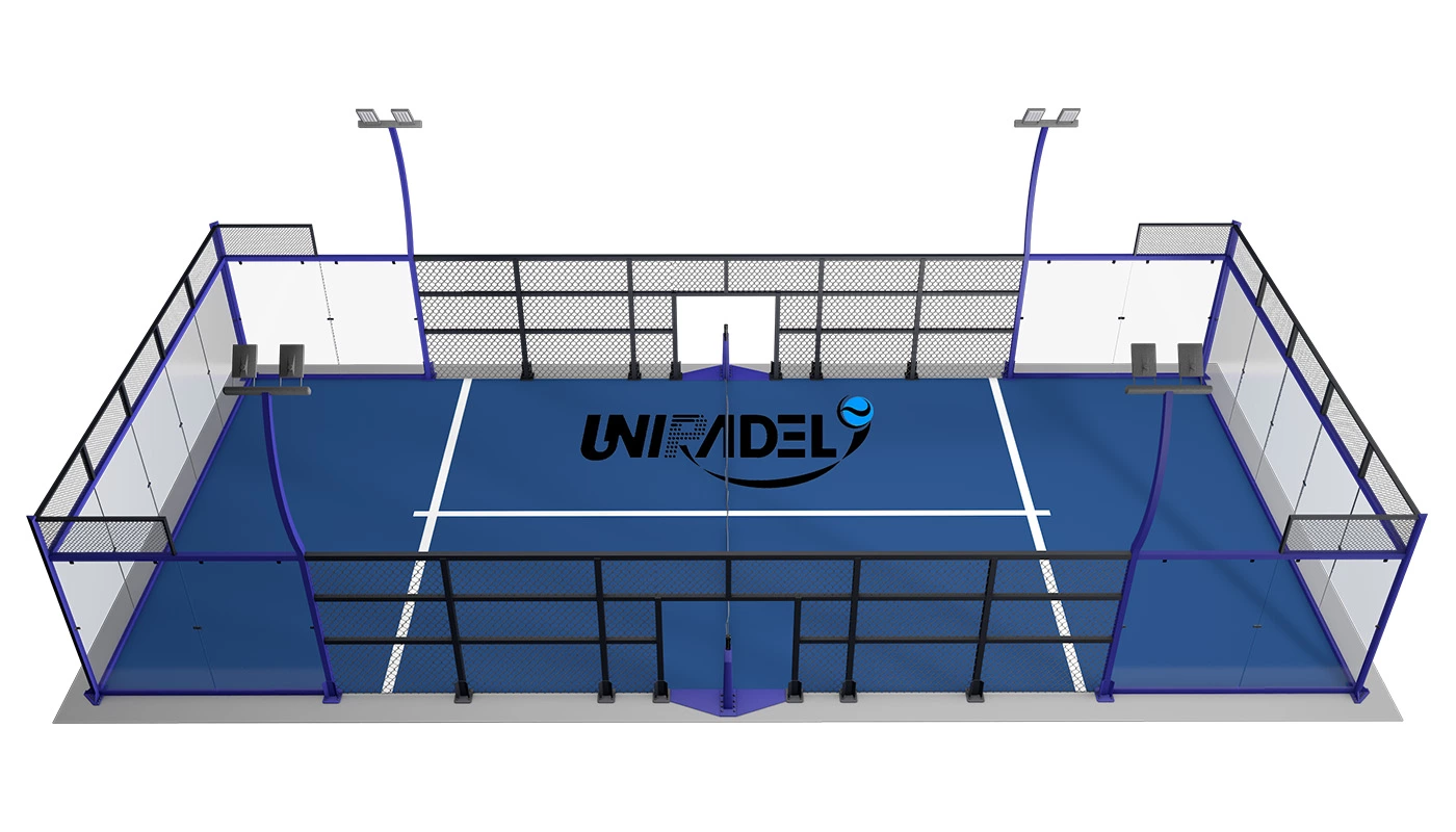 Panoramic Padel Court With C-shaped