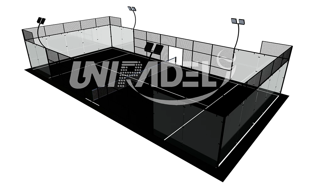 Bolivia padel courts shipping (black court)