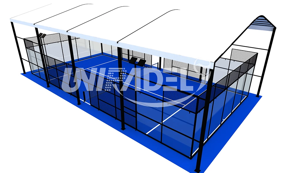 Analysis of the split roof system of padel court