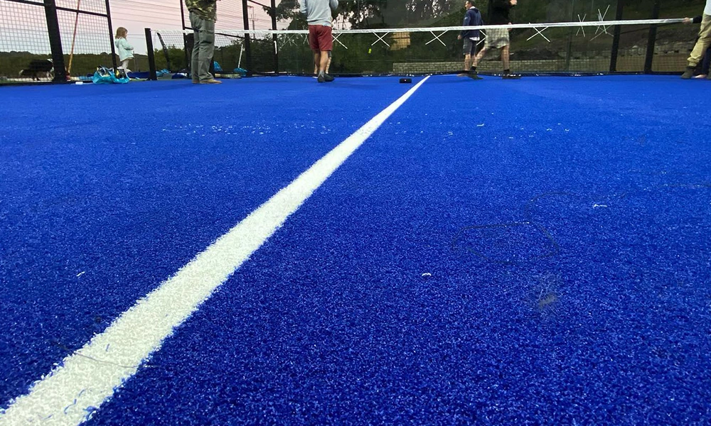 What is the foundation of a padel tennis court?