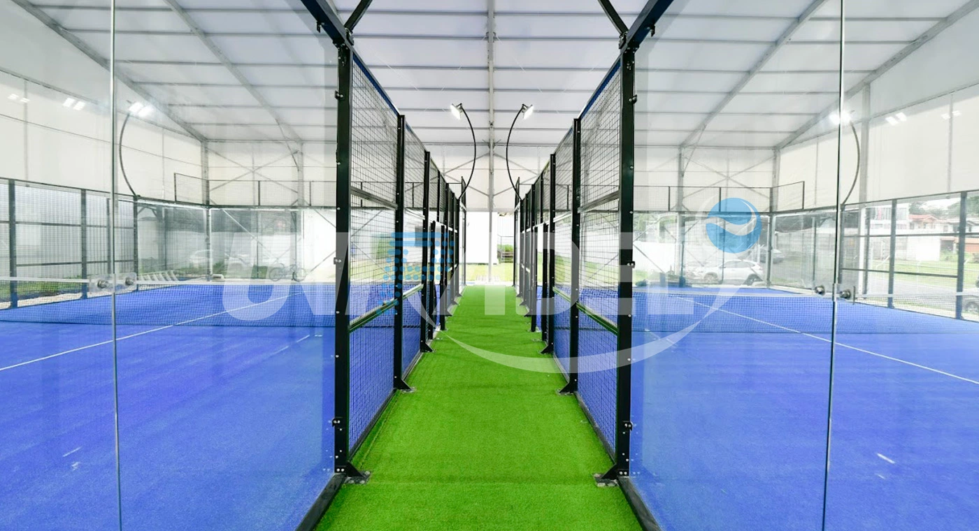 Padel court installation in Heredia, Costa Rica