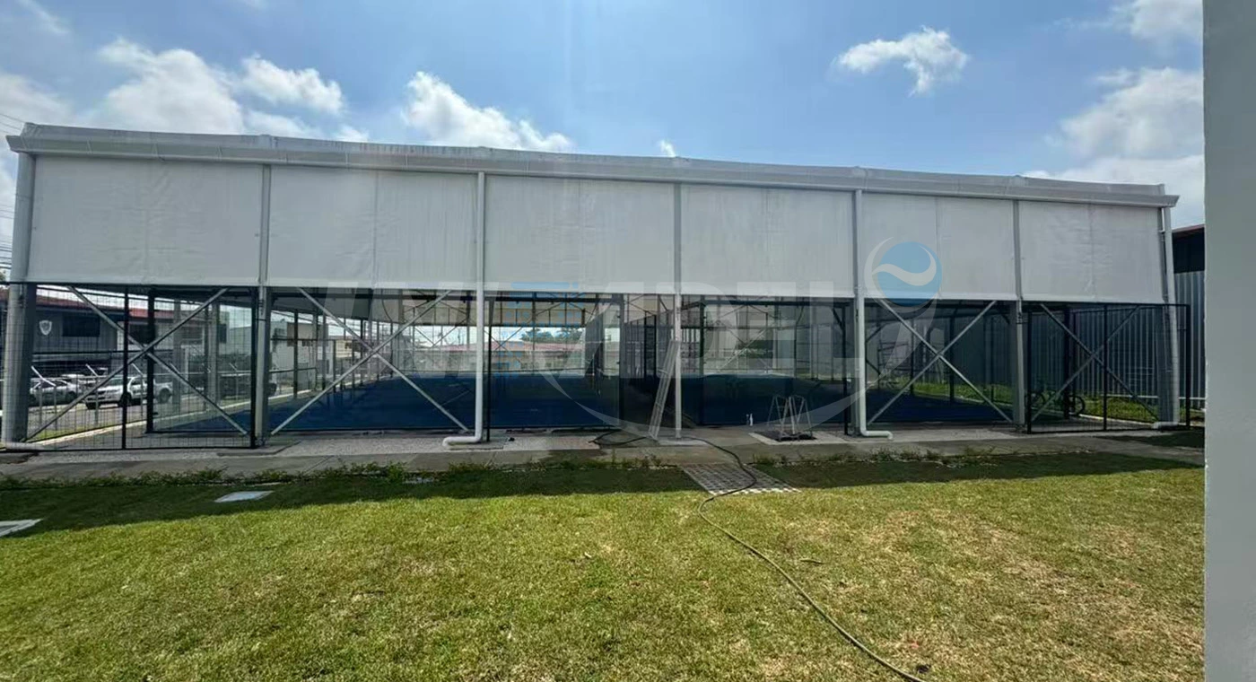 Padel court installation in Heredia, Costa Rica