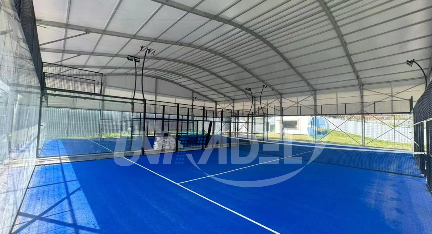 Padel court installation in Heredia, Costa Rica