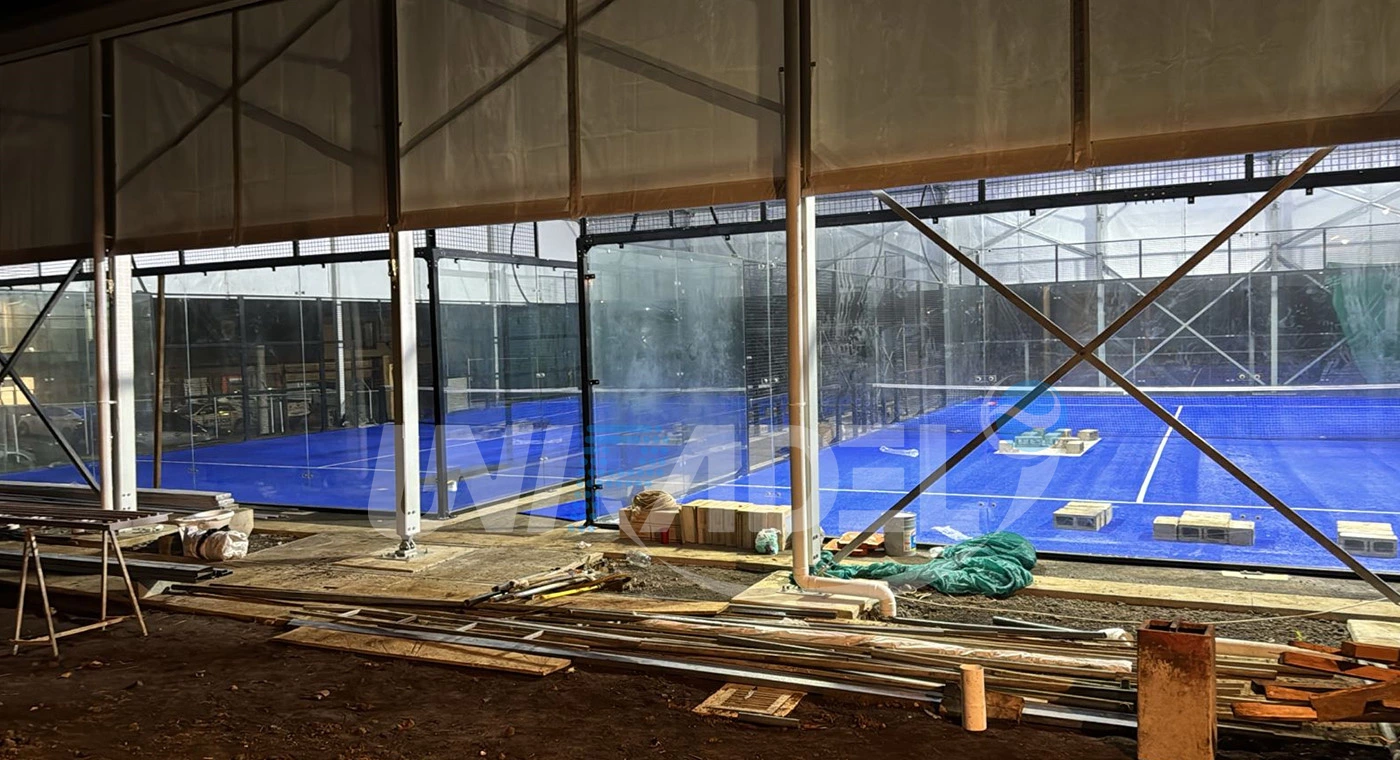 Padel court installation in Heredia, Costa Rica