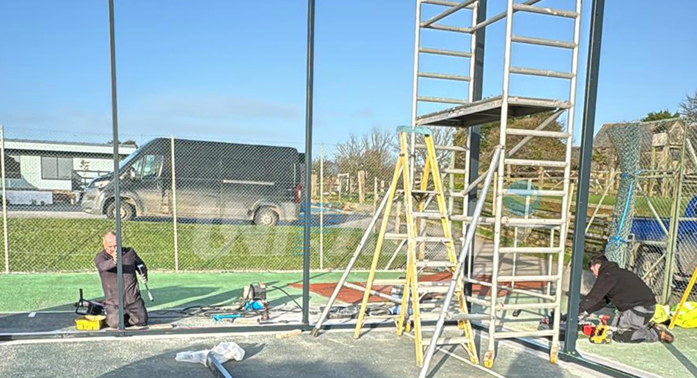 Padel Court in North Cornwall, UK