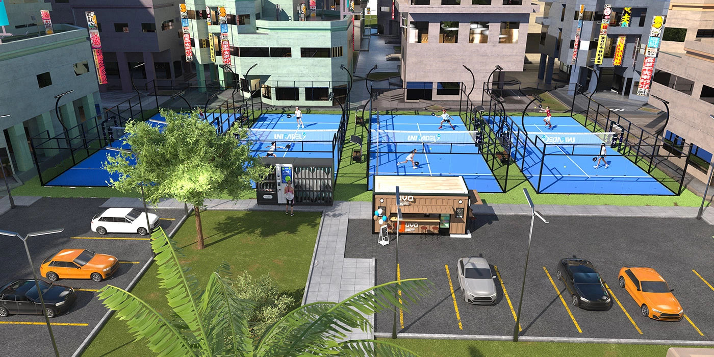 Residential Courtyard Padel Court Base