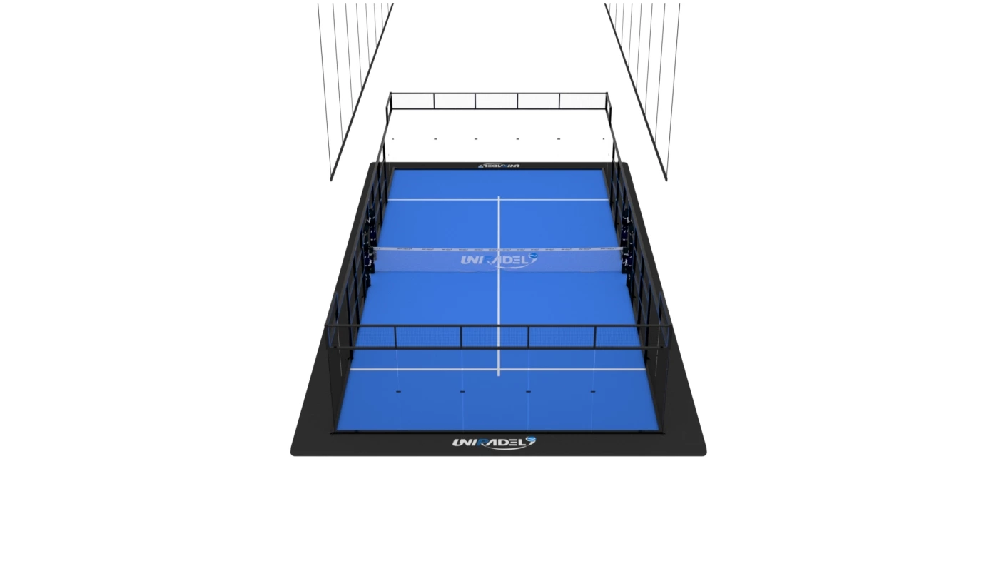 Indoor Padel Court With Linear Light