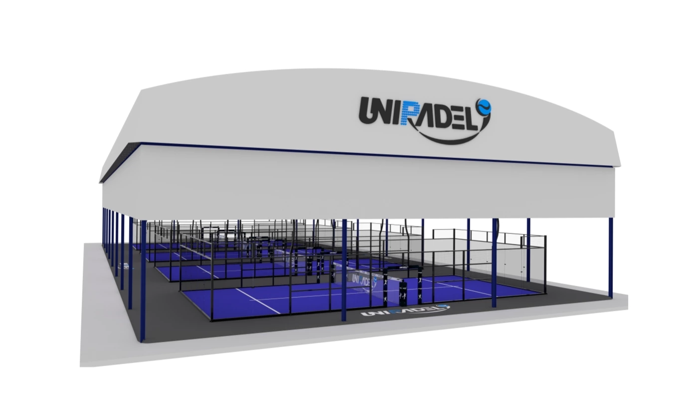 Padel Court with Electric Tent