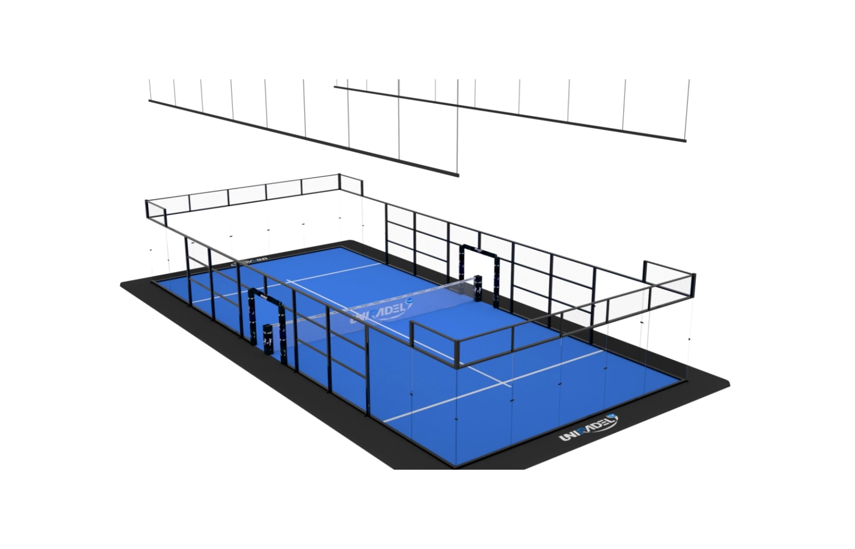 Indoor Padel Court With Linear Light
