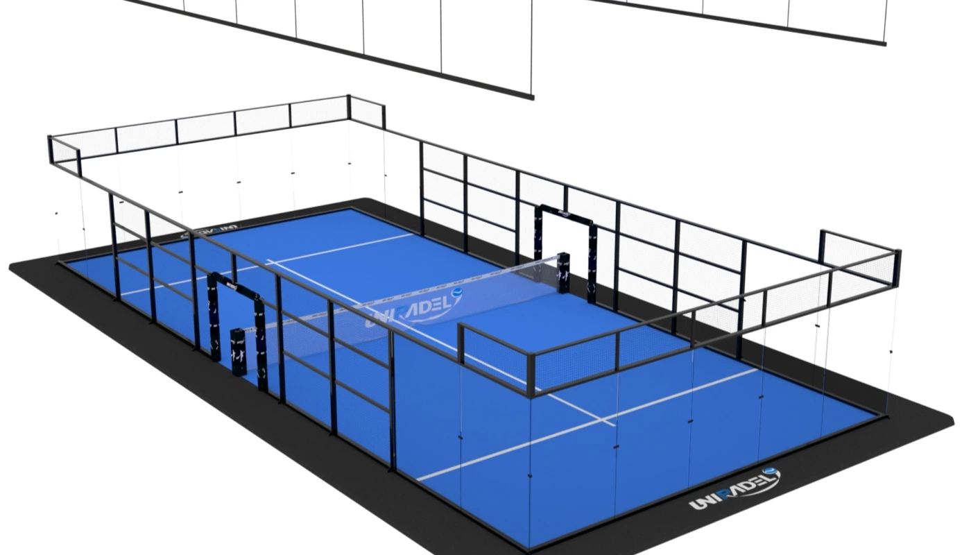 Indoor Padel Court With Linear Light