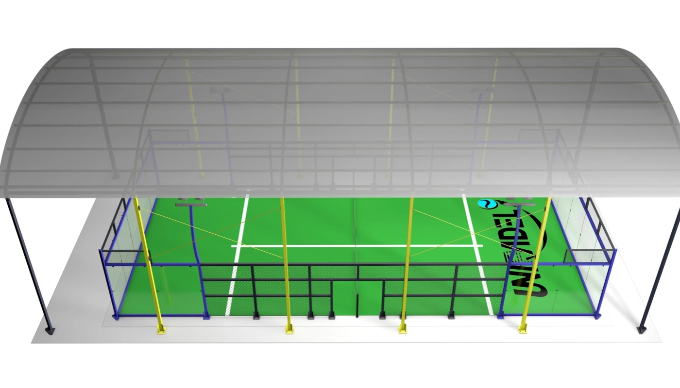 Panoramic Padel Court with Roof