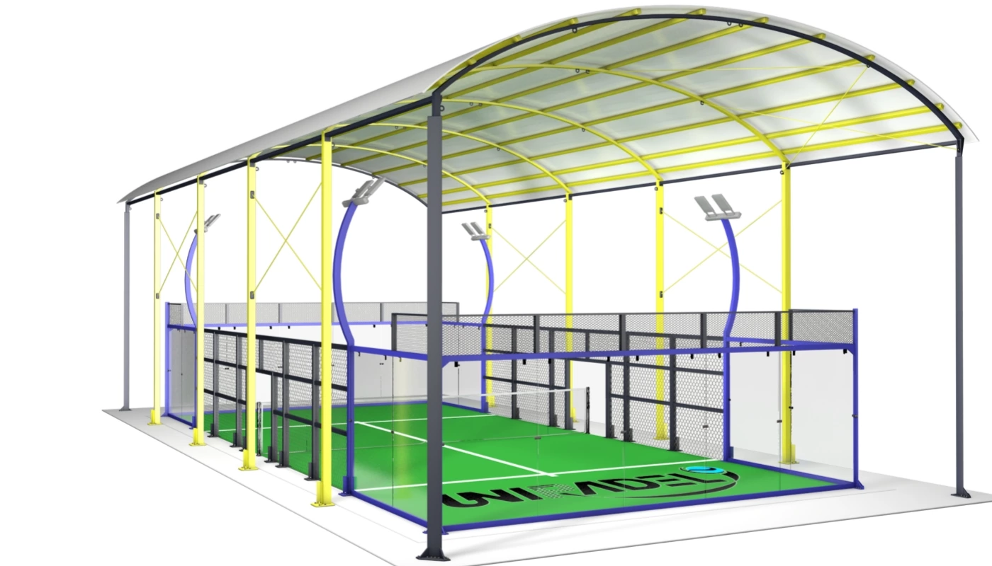 Panoramic Padel Court with Roof